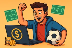 تصویر کارتونی با موضوع خطرات انتخاب سایت های نامعتبر پیش بینی فوتبال 