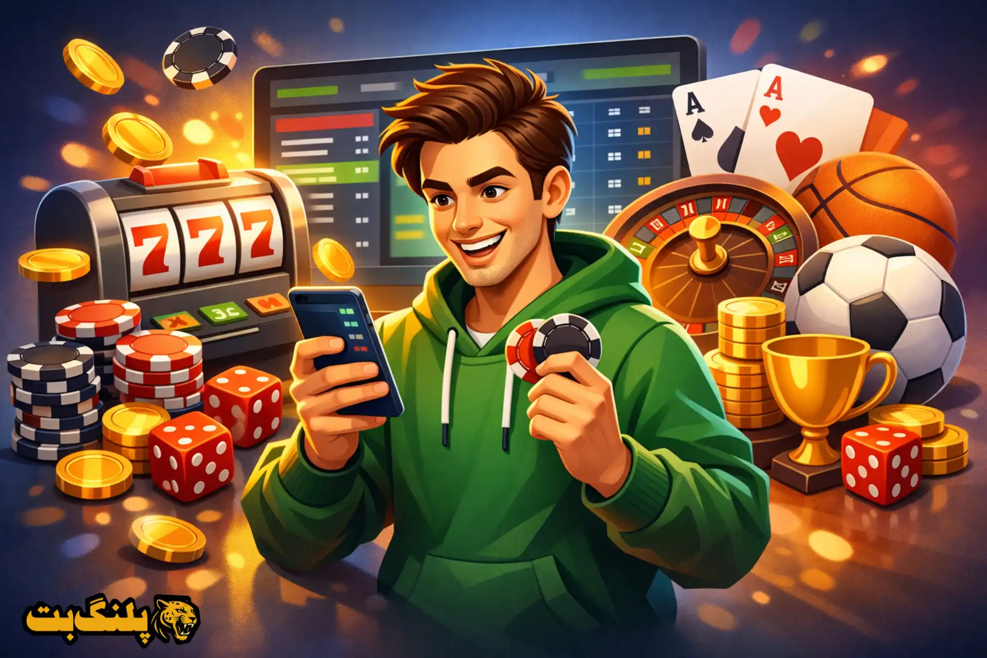 تصویر کارتونی درباره صحت درآمد از طریق سایت شرط بندی