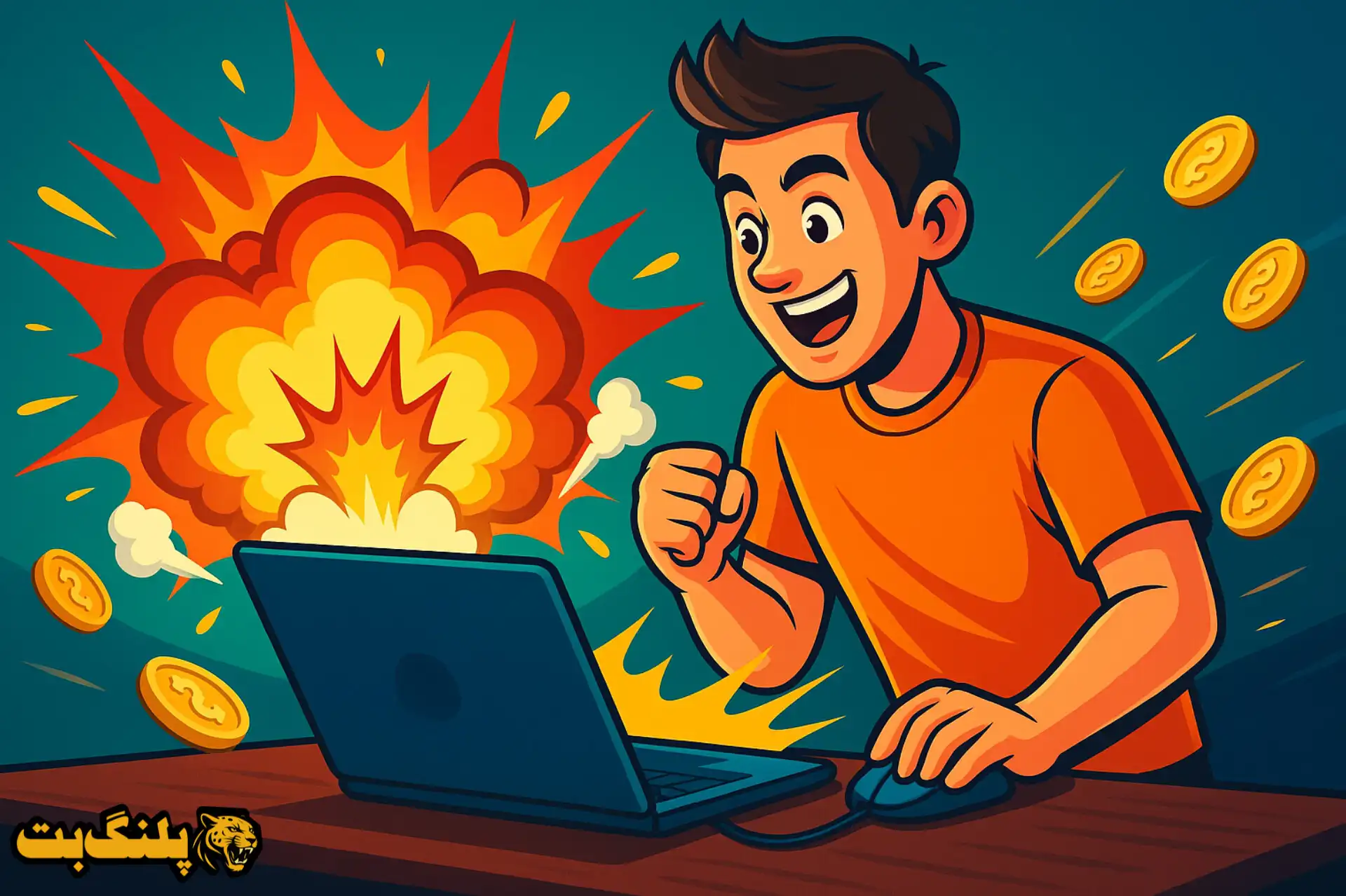 تصویر کارتونی با موضوع مشکلات رایج هنگام ثبت نام سایت شرط بندی انفجار