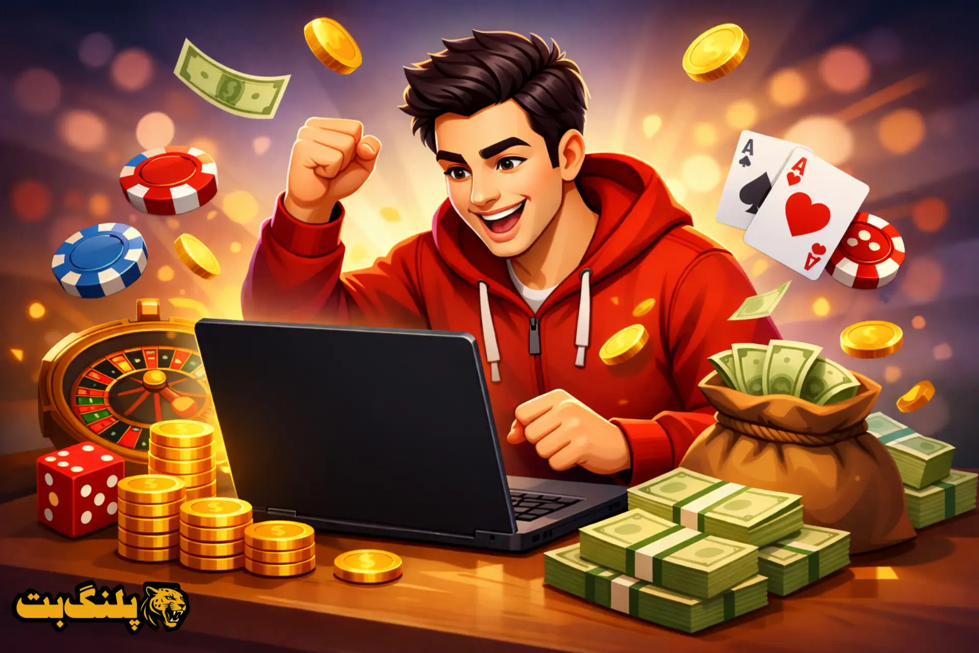 تصویر کارتونی با موضوع اشتباهات رایج کاربران سایت شرط بندی