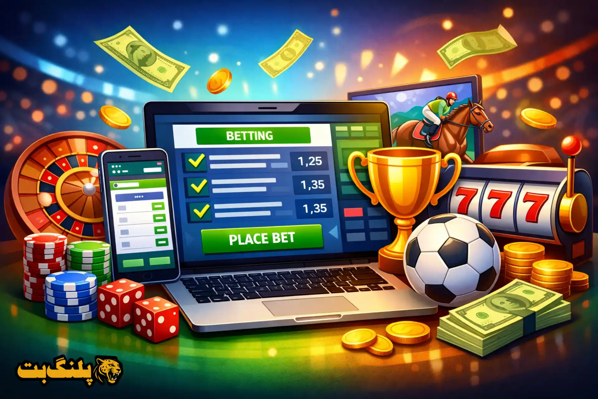 تصویر کارتونی با موضوع اهمیت خرید فرم شرط بندی