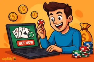 تصویر کارتونی درباره انتخاب سایت های شرط بندی خارجی