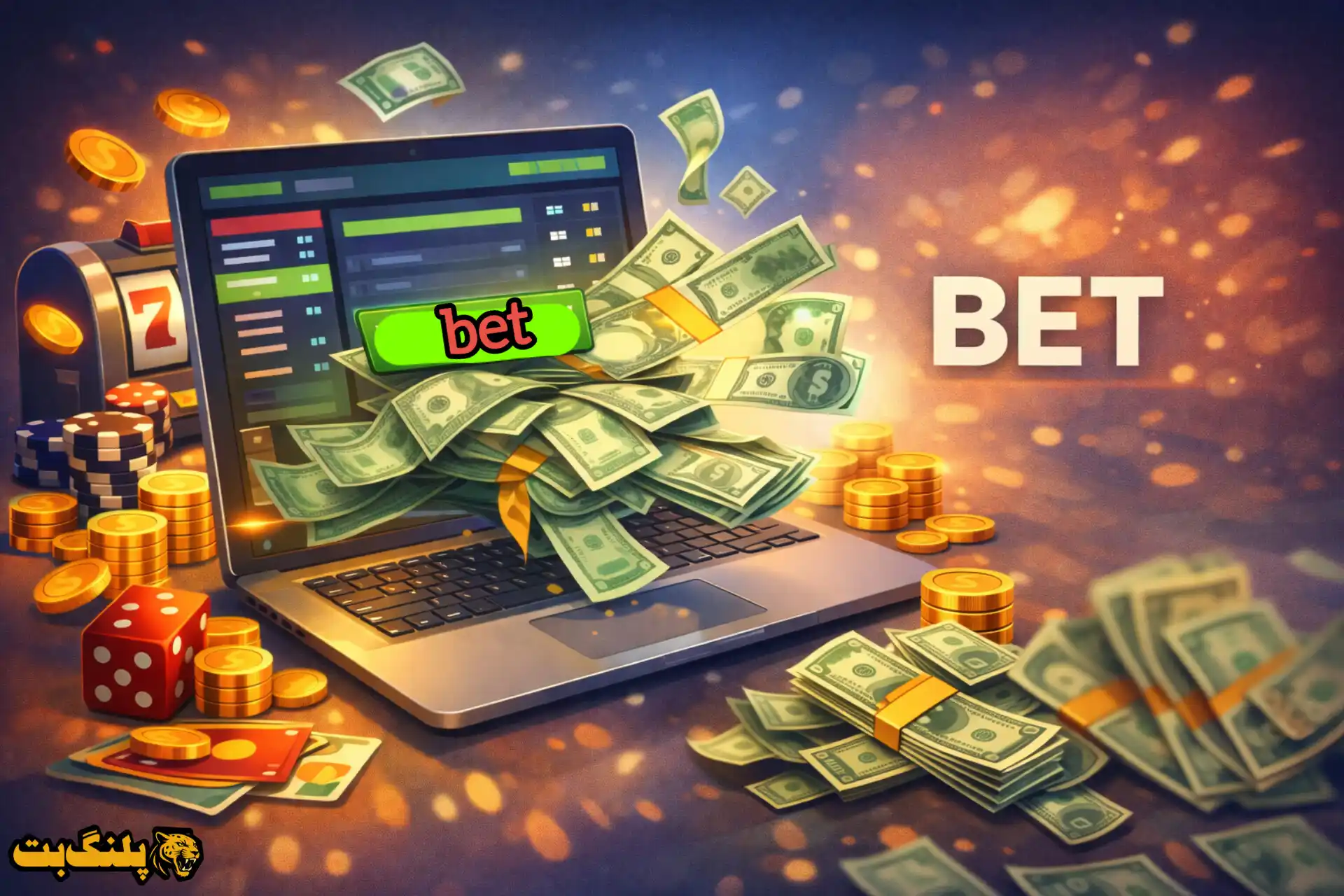 تصویر کارتونی با موضوع نقش مدیریت سرمایه در موفقیت مالی شرط بندی