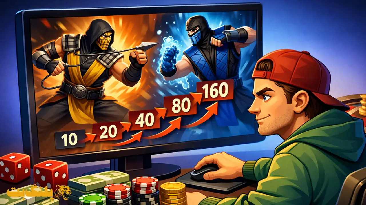 روش مارتینگل در شرط بندی مورتال کمبت (Martingale)