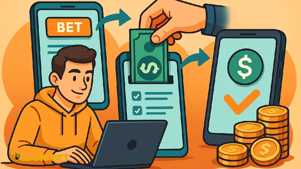 مراحل شارژ حساب سایت شرط بندی: