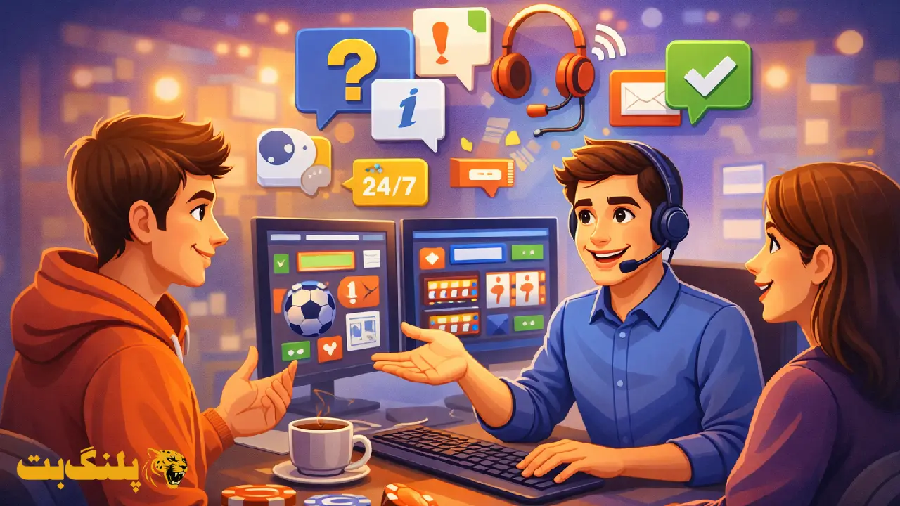 پشتیبانی سایت شرط بندی و خدمات مشتریان