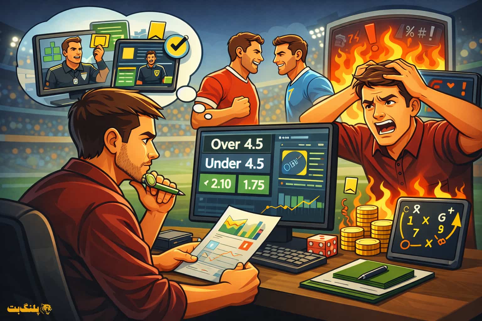 استراتژی حرفه‌ای شرط بندی کارت زرد؛ اینجا تصمیم احساسی مساوی با ضرر است