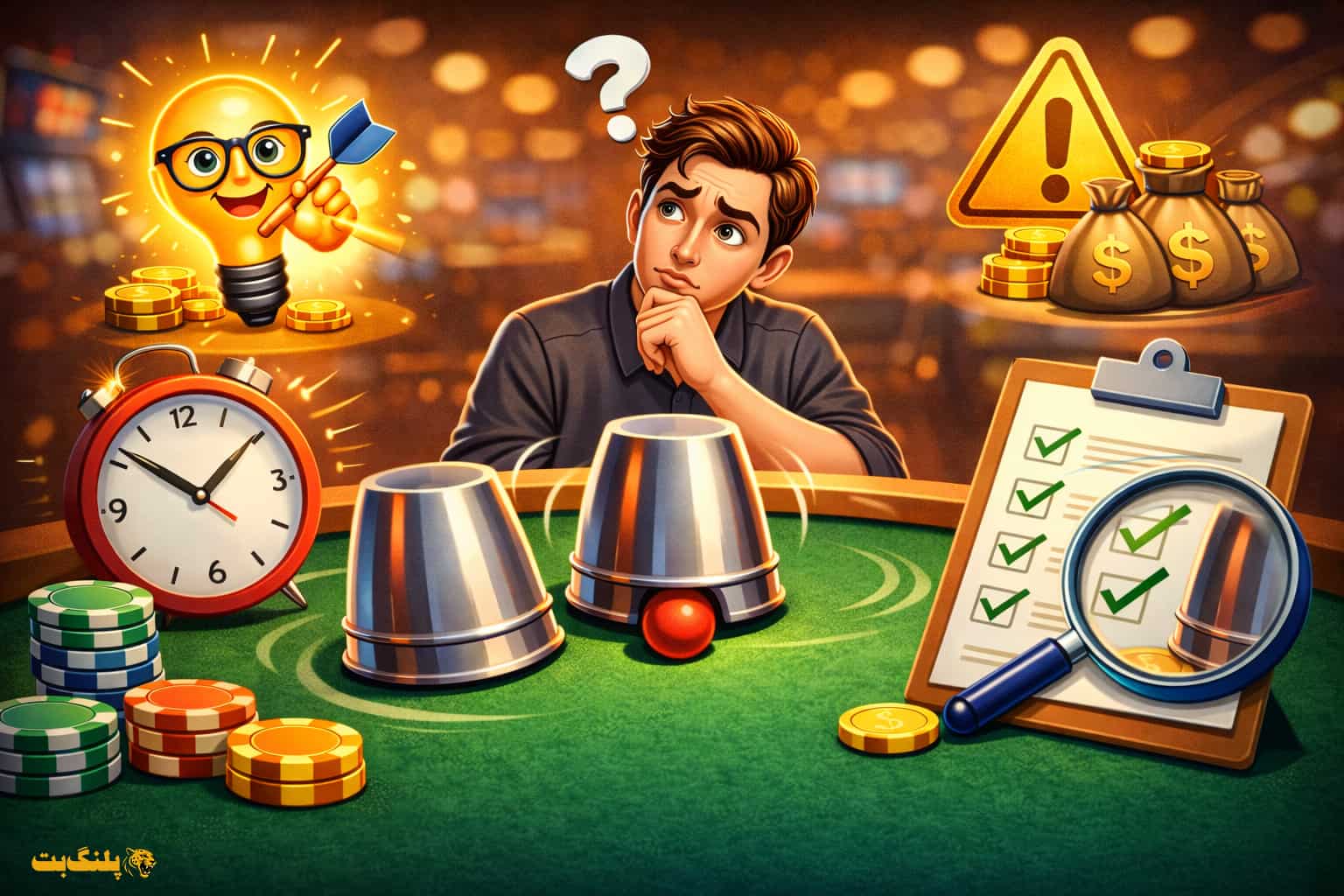 قوانین Guess the Cup؛ هر چیزی که قبل از شرط بستن باید بدانید