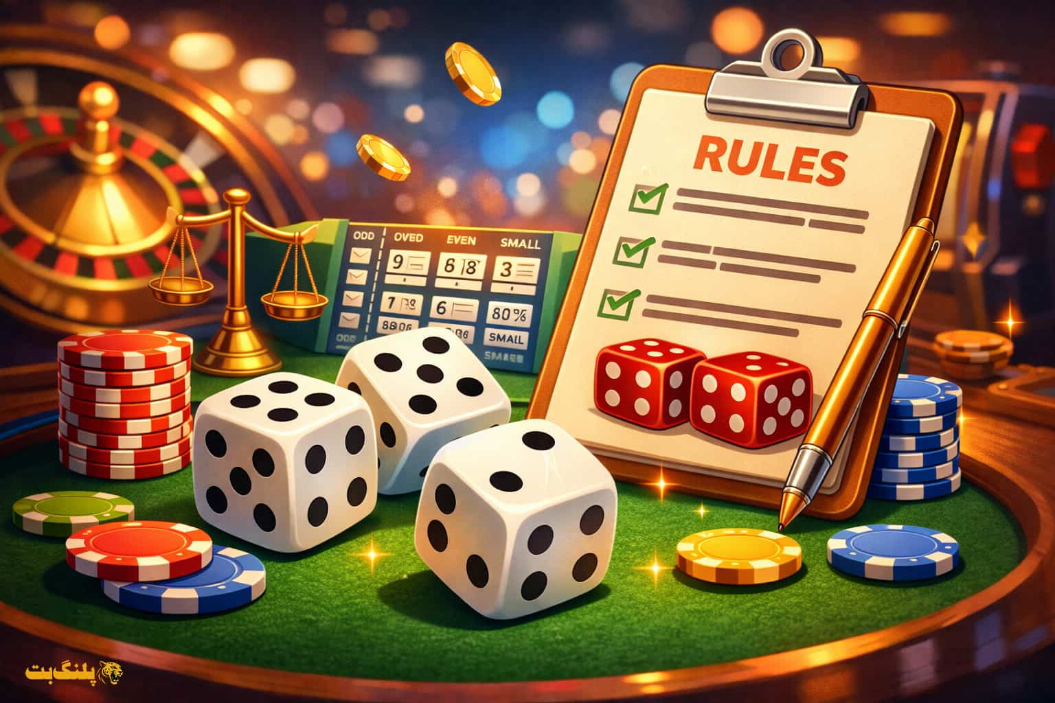 قوانین بازی تاس در سایت‌های شرط بندی