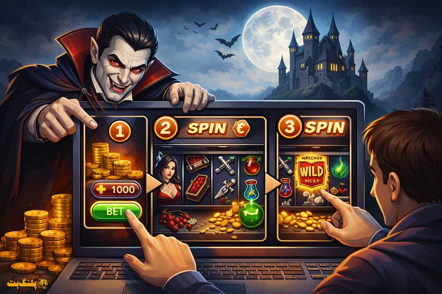 آموزش گام به گام نحوه انجام بازی خون آشام