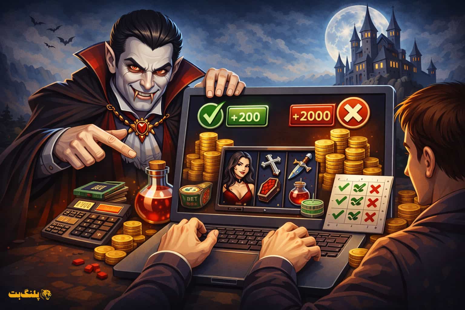 استراتژی های مدیریت سرمایه و شرط بندی در بازی خون آشام