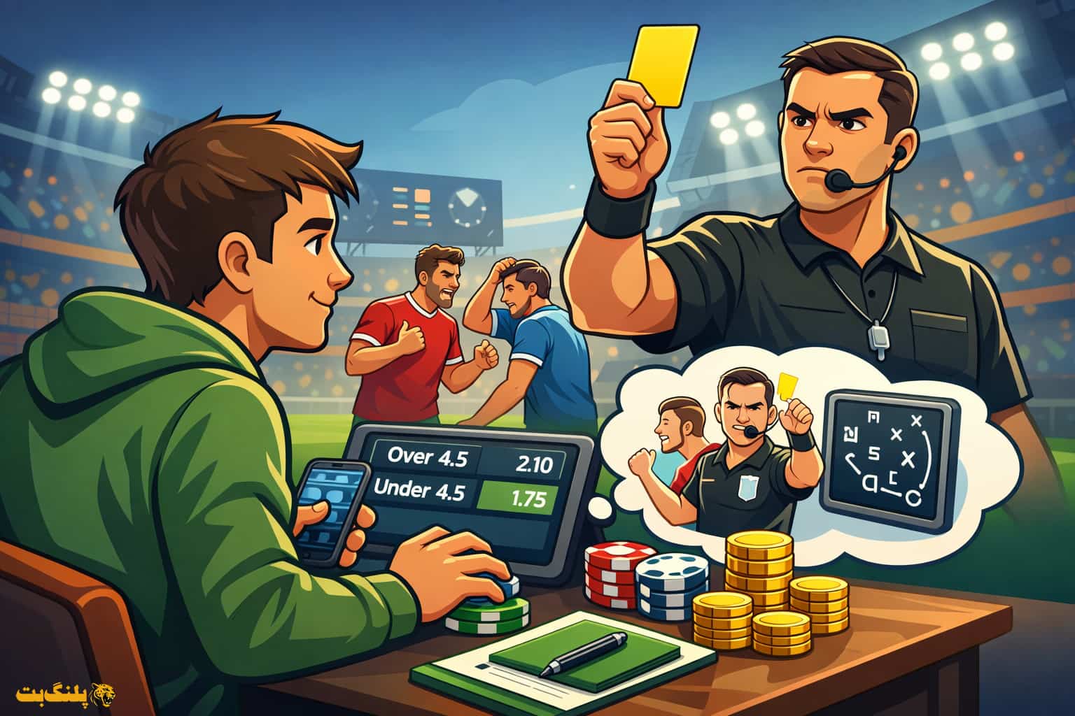 شرط بندی روی تعداد کارت زرد فوتبال چیست و چرا خیلی‌ ها آن را دست‌ کم می‌ گیرند؟